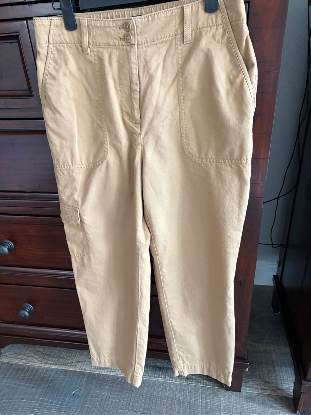 Talbots Tan Supersoft Cargo Pants